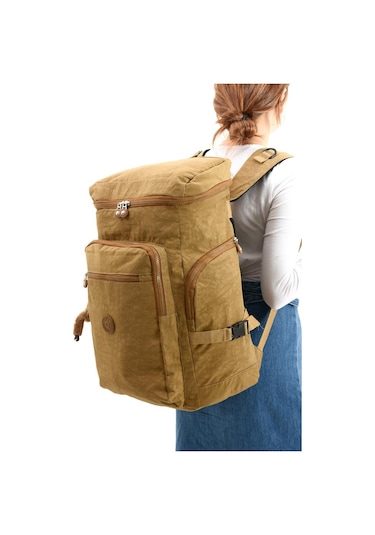 Unisex Dağcı Çantası Kamp Çantası Seyahat Çantası Hafif Klinkır Kumaş Outdoor Çanta 50 30 Cm Taba