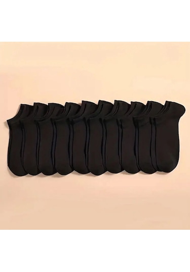 Düz Bilek Çorap Seti 40 Çift Çok Renkli