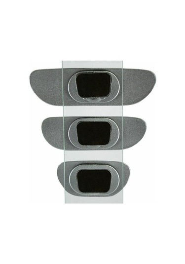 Motaysan Ova Yapıştırmalı Set-3 Gümüş Yaldızlı İç Dikiz Aynası Se