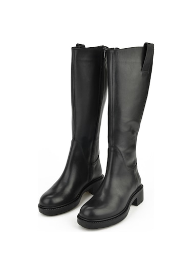 Ziya, Kadın Hakiki Deri Çizme 14319z88071 Siyah 13319z88071 000 Siyah