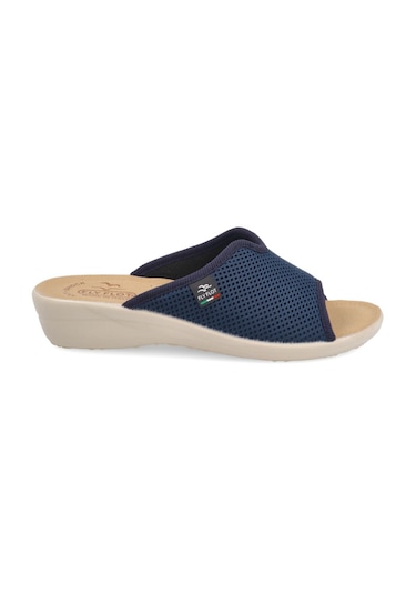 Terlik Kadın T4 429 Fe Fly Flot Cloth Woman Slıpper Blue Null Mavi