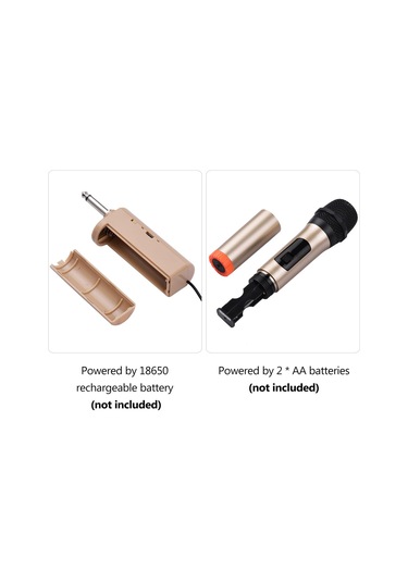 Taşınabilir Mini Alıcı 6.35mm Fiş Uyumlu El Kablosuz Mikrofon Uhf Dinamik Mikrofon