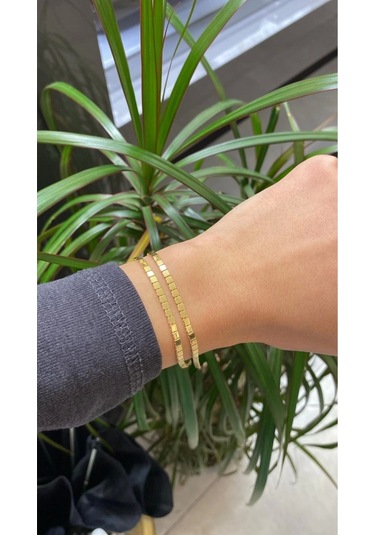 Çgk Çiğdem Gürel Kuyumculuk İtalyan Altın Bileklik Çok Renkli