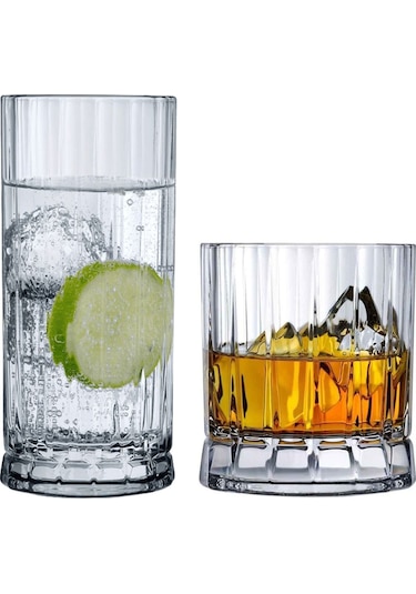 Paşabahçe Nude Wayne Kristal Bardak Takımı 12 Parça (68184-68194)
