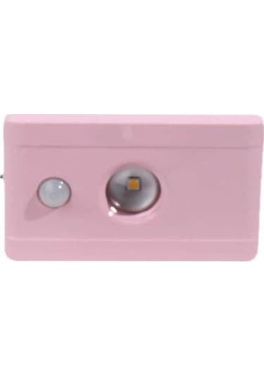 Fortunelane Pembe Akıllı Led Gece Lambası, 1w Vücut Algılama, Yükseltilmiş Lens, Islak Işık, Şarj Edilebilir, Yatak Odası/dolap I Pembe