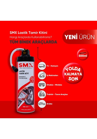 Lastik Tamir Kiti 500ml - Lastik Onarım Spreyi, Oto İlk Ya