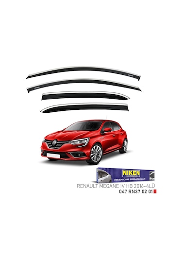 Niken Renault Megane 4 Cam Rüzgarlığı Kromlu Hb 2016+ Niken 047 Rn37 02 01