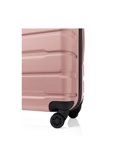 Unisex 4 Tekerli Kilitli Orta Boy Valiz Bavul Gülkurusu