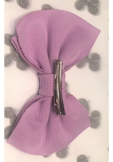 Bow - Fiyonklu Elastik Saç Klips Toka Her Yasa Uygun - Saç Aksesuarları Mavi Gökyüzü Mavisi