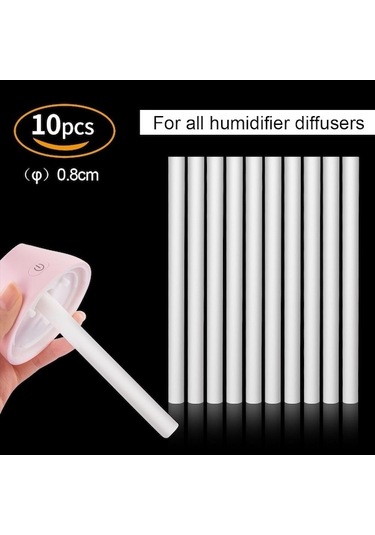 Trendooze Yedek Usb Taşınabilir Pamuk Paket Nemlendirici Mini Hava Filtre Çubukları Çubuklar Bardak 10 İc