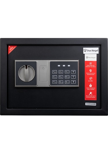 Das Siegel Çelik Elektronik Şifreli Ve 2 Anahtarlı Kasa 25DSB
