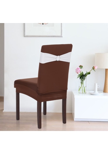 Reedark 10 Adet Esnek Sandalye Kılıfı Kurdele - Düğün, Parti Ve Toplantı Dekorasyonu İçin 7 Renk Seçeneği Diğer