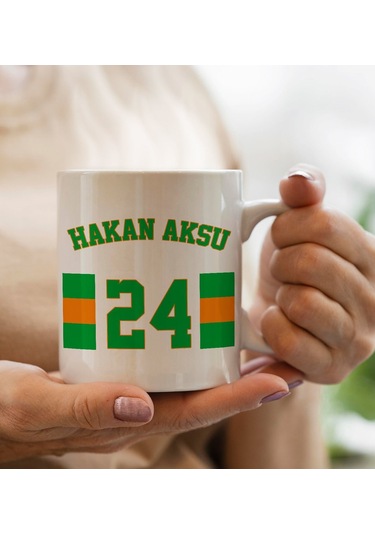 Bk Gift Kişiye Özel İsimli Taraftar Beyaz Kupa Bardak-8, Arkadaşa Hediye, Doğum Günü Hediyesi Kobitmeyencom29990 Bk Gift