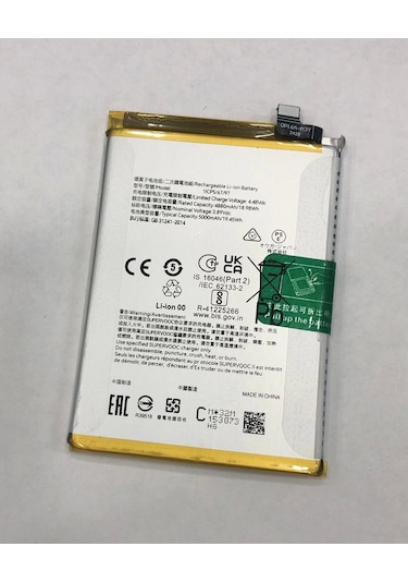 Realme C65 Rmx3910 Batarya 5000 Mah