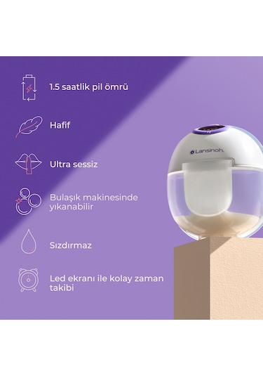 Lansinoh Çiftli Giyilebilir Göğüs Pompası