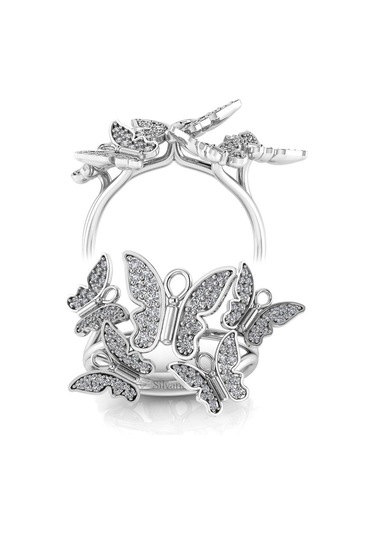 0,40 Karat Pırlanta Kelebek Yüzük