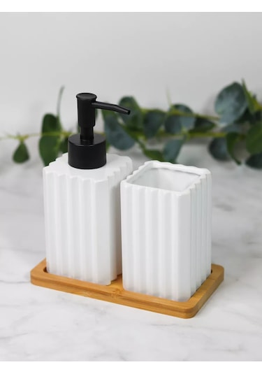 Denezo Banyo Ve Tuvalet Aksesuarları Seti 211384535 Beyaz