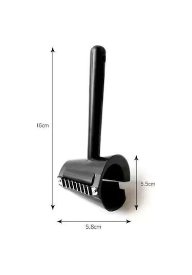 Hombey Sebze Meyve Kesici Aksesuarı 3'lü Set - Spiral Kesme, Dilimleme Ve Soyma İçin Ev Fırını Gereci Siyah