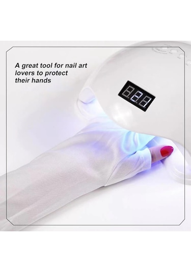 Vkemall Uv Koruyucu Uzun Manikür Eldiveni - Güneşten Koruma Ve Isı Yalıtımı İçin
