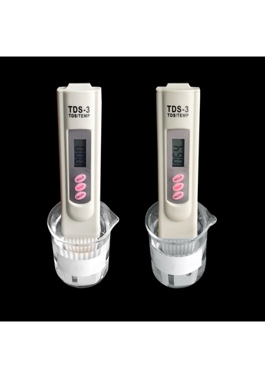 Konesam Su Kalitesi Testeri - Tds Kalem Cihazı, Doğru Ölçüm 1-9990ppm , Otomatik Kapatma, Su Arıtma Ve Laboratuvar Kullanıma Uygun Beyaz