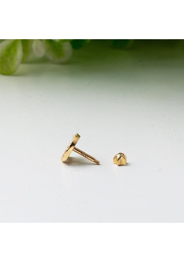 Yaşam Çiçeği 14 Ayar Altın Tragus Küpe Kphsy14k22481