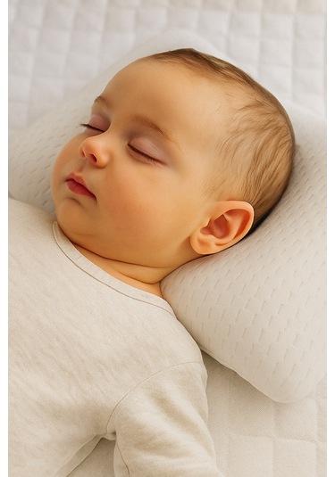 Bebeck Bebek Düz Kafa Yastığı Bebek Yastığı Yumuşak Pamuk Kumaş Voysı Yastık
