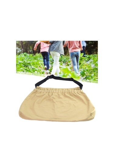 Dinosaurs Hasat Önlük Toplama Depolama Cepler Çanta Sebze Meyve Yumurta Kahverengi Altın