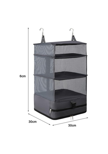 Pazly Suntek Space Seyahat Saver Rafları Koyu Katlı Katlanabilir Gri Asma 3 Wv Koyu Gri