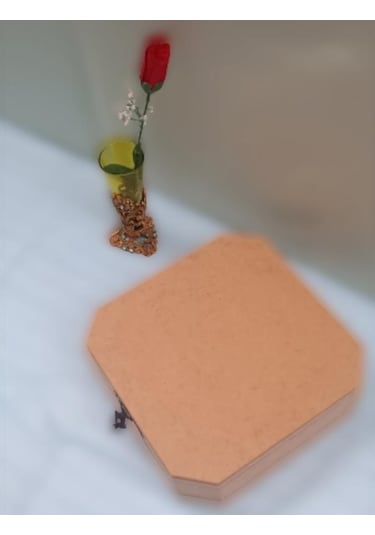 Hobi Dekoratif Model Takı Kutusu Klipsli Bölmeli Ahşap Mdf El Yapımı