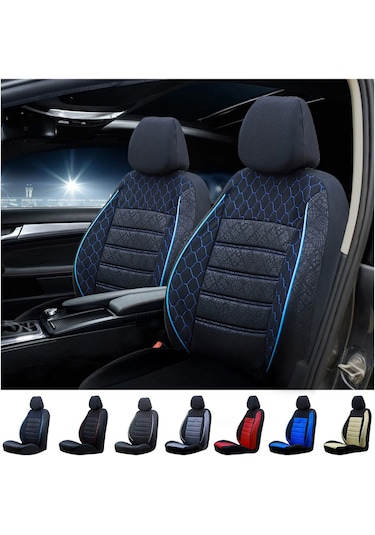 Volswagen Amarok Oto Koltuk Kılıfı  Siyah-Mavi