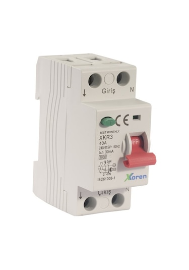 Xkoren 2p 30ma 40a 3ka Elektronik-ac Kaçak Akım Koruma Şalteri