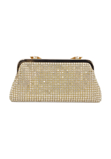 Guja 25kc1284 Kadın Taşlı Abiye Çanta Altın Altın