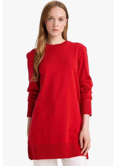 Defacto Regular Fit Bisiklet Yaka Tunik H3431az25wnrd59 Kırmızı