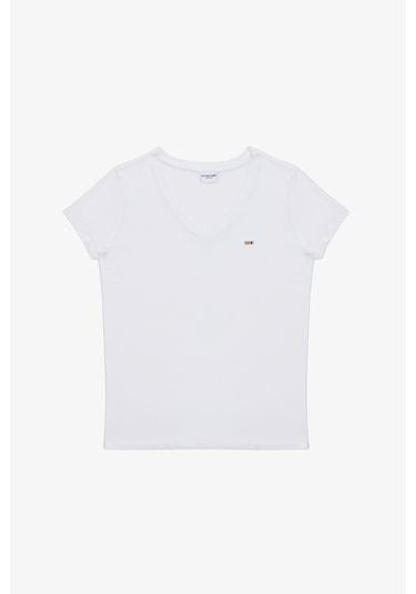 U.S. Polo Assn. U.s. Polo Assn. Kadın Beyaz Tişört Basic 50323448-vr013