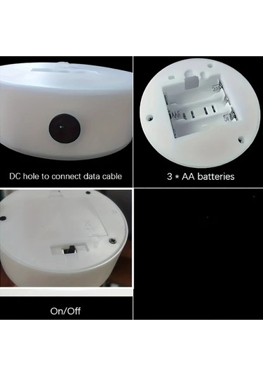 Honeybeeshop Pil İle Calisan Neon Kaktus Masa Lambasi Yesil 29.5x10x14 Cm Modern Plastik Uplight Anahtar Kontrolu Ev Ofis Kafe Dekoru Ideal Yeşil