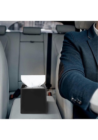 Peçete Kutusu, Plastik Çok İşlevli Kare Mendil Ev Eşyası Mendil Kutusu Zahmetsiz Kurulum