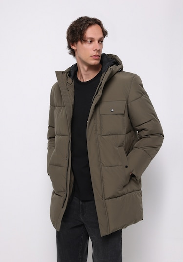 Colins Regular Fit Erkek Yeşil Kaban Cl1076393 Q1.v1 Lkh Açık Haki