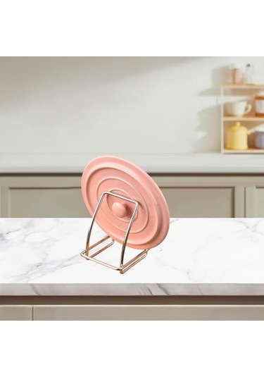 Pazly Suntek Pot Kapağı Tutucu - Kapak Organizatörü, Dolap Ve Kiler Düzenleyici Gümüş Gümüş