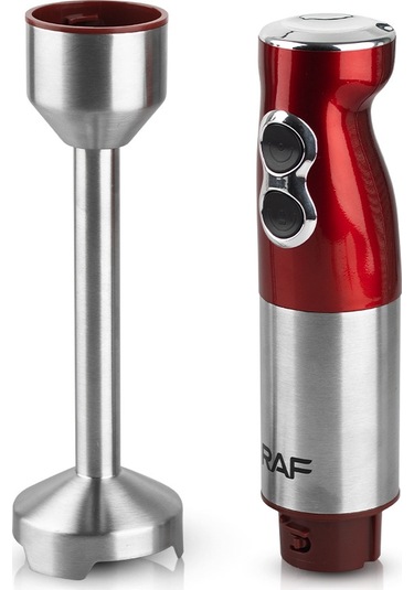 Sones Raf 600w 2 Bıçaklı Meyve Sıkacağı Pişirme Çubuğu Karıştırma Çubuğu Blender Mikseri, Ab Fişi Kırmızı