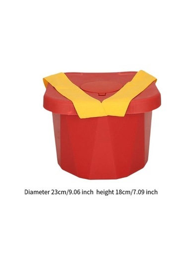 Flybuy Yastık Wn Tabure Suntek Sandalye, Canlı Kırmızı Kalça Giyilebilir Çok Bosphorusboutique Bahçe Açık Mf Çok Renkli