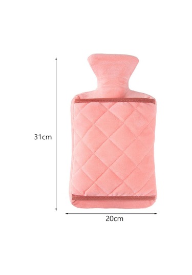 Dolıty Sıcak Su Şişesi El Isıtıcı Kapaklı Torbası Ayak Omuz Pembe Pembe