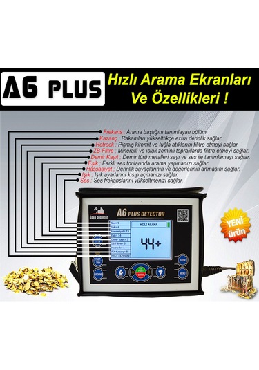 Altın Arama Dedektörü. A6 Plus