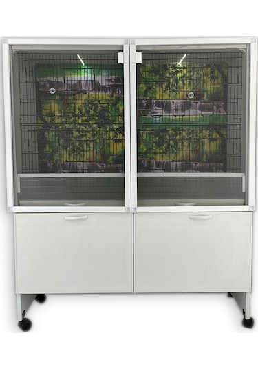 İstanbul Kafes Model Salma5d Pvc Dolap Pvc Kuş Dolabı