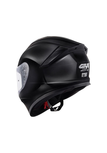 Gıvı 50.x Siyah Kapalı Kask Siyah Camlı