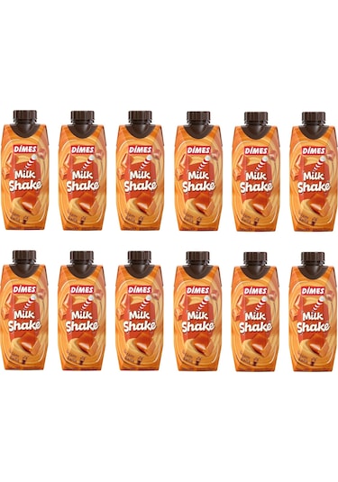 Dimes Milkshake Karamel Aromalı 310 Ml X 12 Adet