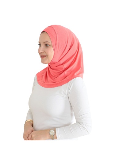 Spor Başörtüsü Kadın Hazır Giyim Türban Viskon Eşarp Şal - Pembe Pembe