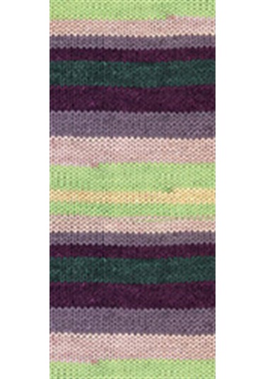 5 Adet Vega Stripe Premium Akrilik El Örgü İpi Yünü No: 82414 RYL-NWNKVS82414-5