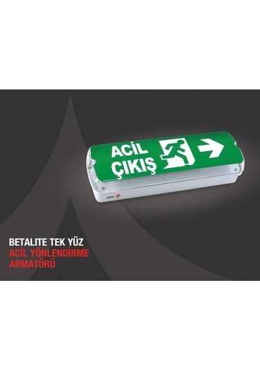 Arsel Betalite Aeb-03113-l Acil Çıkış Yönlendirme Armatürü Kesintide 180 Dak. Yanan 20xf Led
