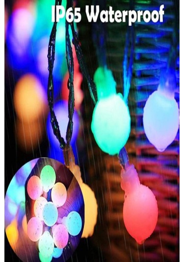 50 Led 7 Metre Güneş Enerjili Solar Led Işık Bahçe Balkon Solar Bahçe Lambası