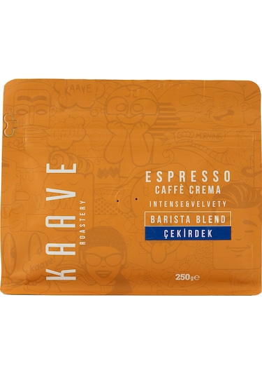Kaave Roastery Caffe Crema Espresso Çekirdek Kahve 250 G